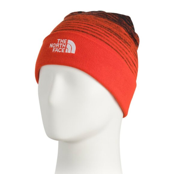 NEW THE NORTH FACE Dock Worker Recycled Beanie Fiery Red/tnf Black unisex 168mn - Picture 1 of 4